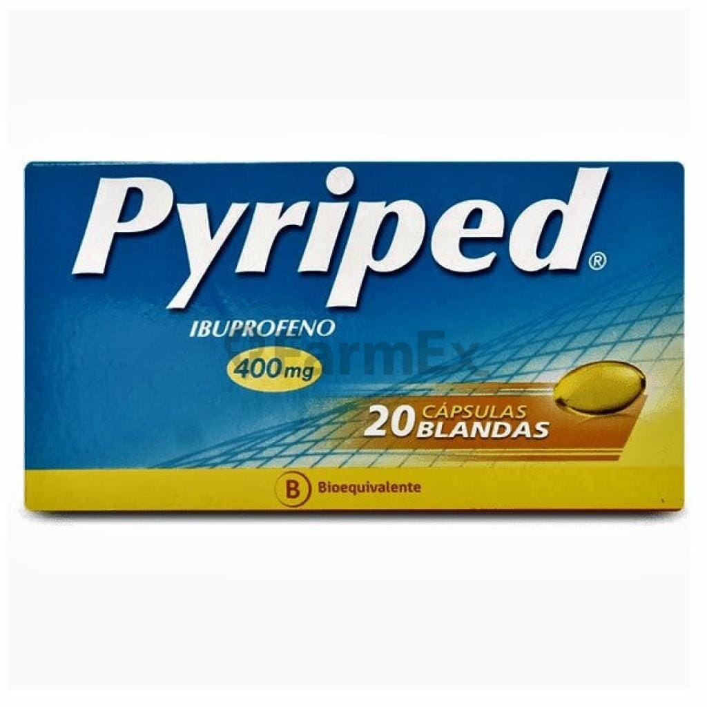 Pyriped 400 mg x 20 cápsulas Farmex-Fonasa-Persistente